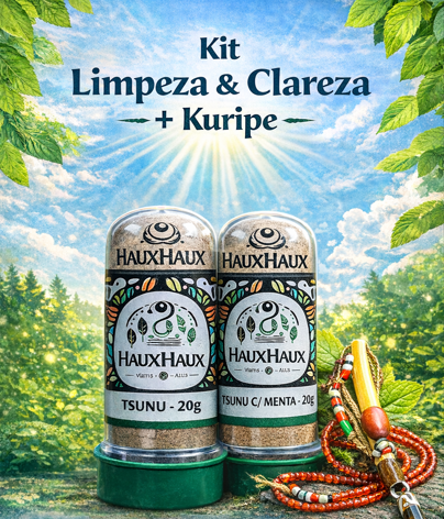 🌿 Kit Limpeza & Clareza + Kuripe Artesanal 🌿