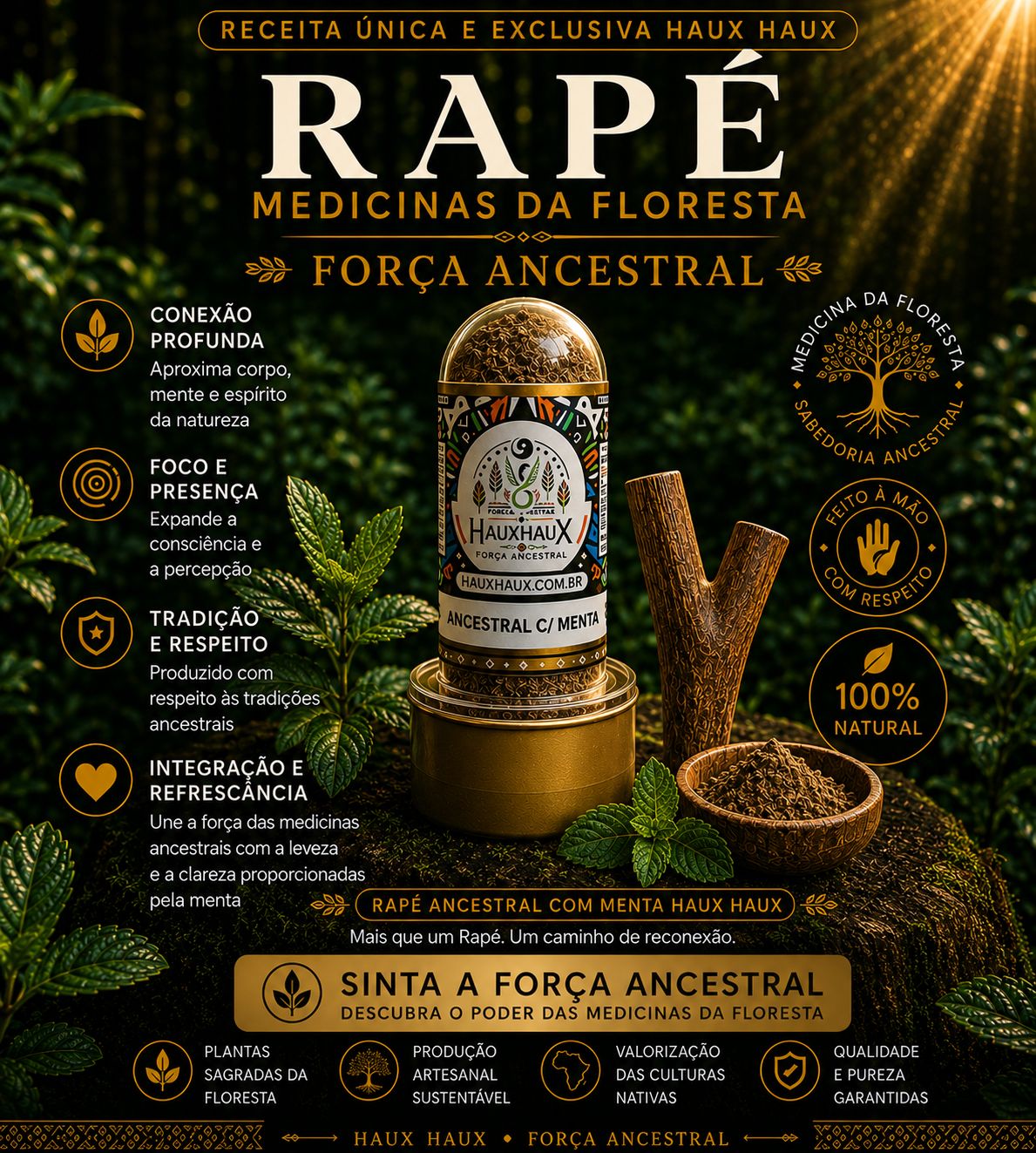 Rapé Ancestral com Menta